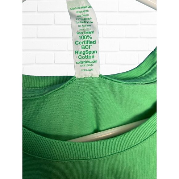 Softshirts Size M Dancing Bears Graphic Tee Green Party Hardy Grateful Dead New - Picture 5 of 5